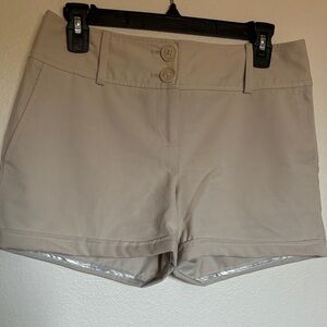 LOFT High Waist Beige Women's Shorts